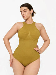 Shapewear Metallic Seamless Tummy-Control Bodysuit