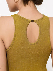 Shapewear Metallic Seamless Tummy-Control Bodysuit