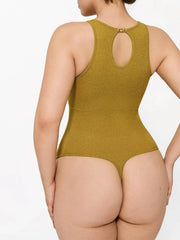 Shapewear Metallic Seamless Tummy-Control Bodysuit