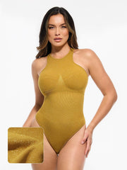Shapewear Metallic Seamless Tummy-Control Bodysuit
