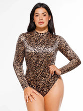 Shapewear Printed High-Waist Tummy-Control Bodysuit
