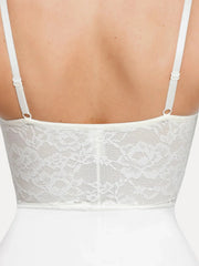 Shapewear Sculpting Lace Corset Midi Slip Dress