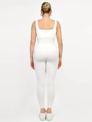 Shapewear Seamless Square Neck Tank Workout Jumpsuit