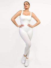 Shapewear Seamless Square Neck Tank Workout Jumpsuit