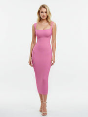 Shapewear Sleeveless Square Neck Slimming Seamless Dress