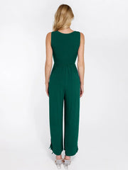 Shapewear Square Neck Tummy Control Wide Leg Jumpsuit