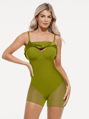 Shapewear Strappy Cowl Neck Fit & Flare Midi Dress