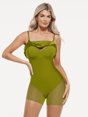 Shapewear Strappy Cowl Neck Tummy Control Flare Dress