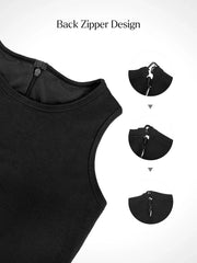 Shapewear Modal Sleeveless Crew Neck Slimming Maxi Dress