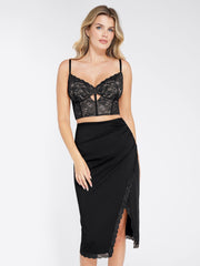 Full Coverage Longline Underwire Lace Bralette