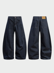 Raw Edge Baggy Jeans