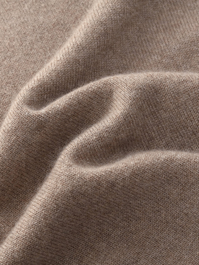 100% Cashmere Folded Collar Women Sweater