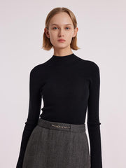 Machine Washable Wool Seamless Women Sweater