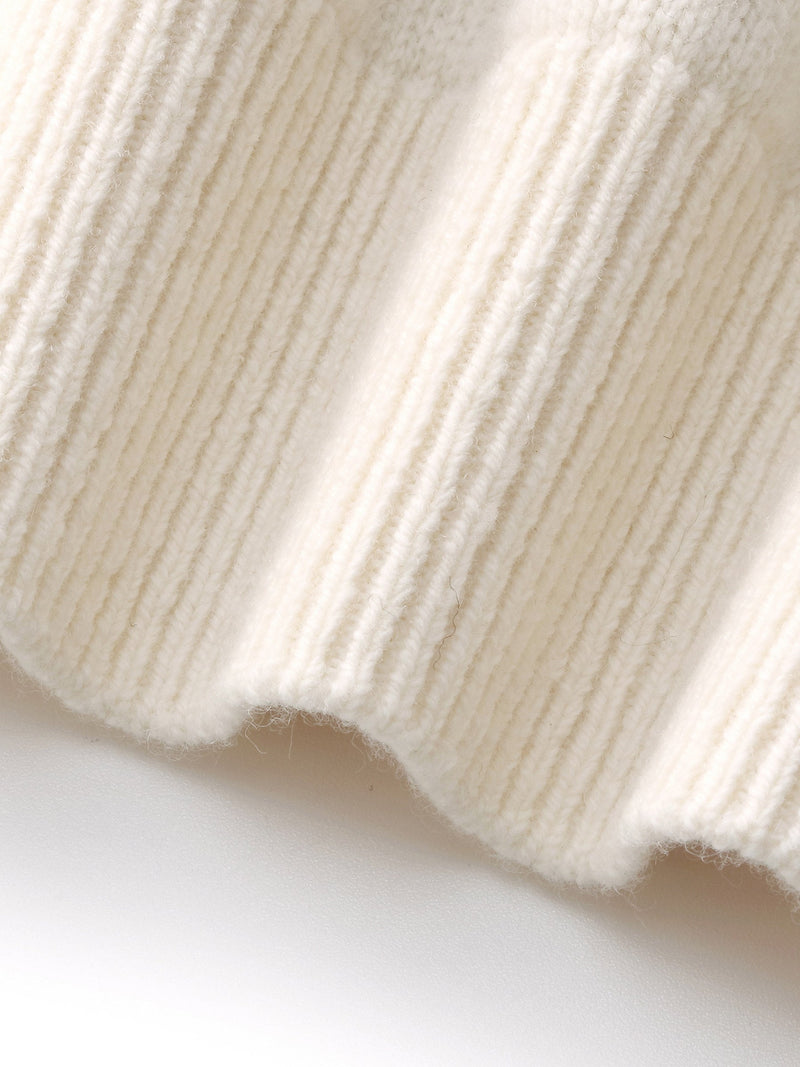 100% Wool Jacquard Women Sweater