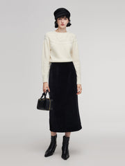 Wool Blend Embroidered Women Sweater
