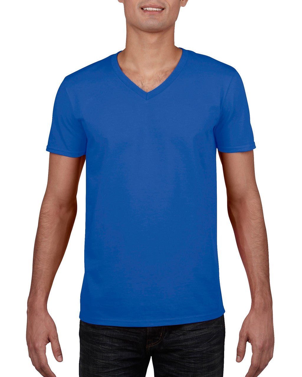 Soft Cotton V-Necks | Gildan 64V00 | DTG
