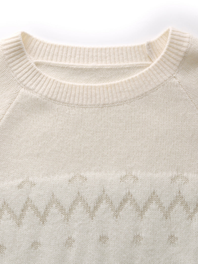 100% Wool Jacquard Women Sweater