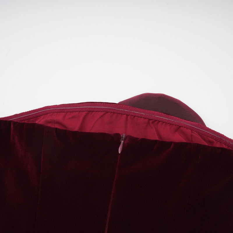 Azura Red Floral Appliqué Mini Dress