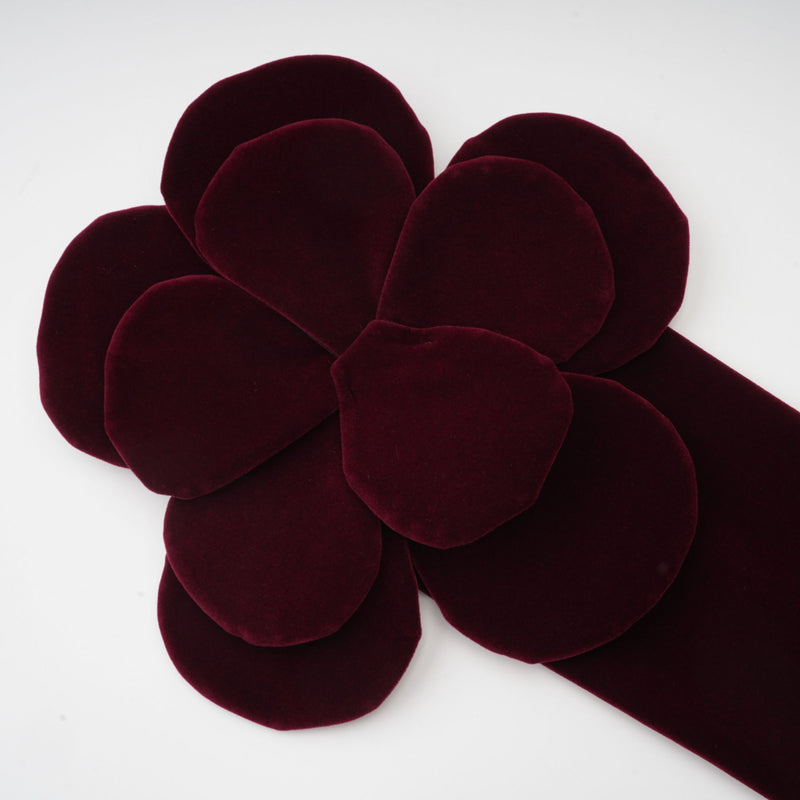 Azura Red Floral Appliqué Mini Dress