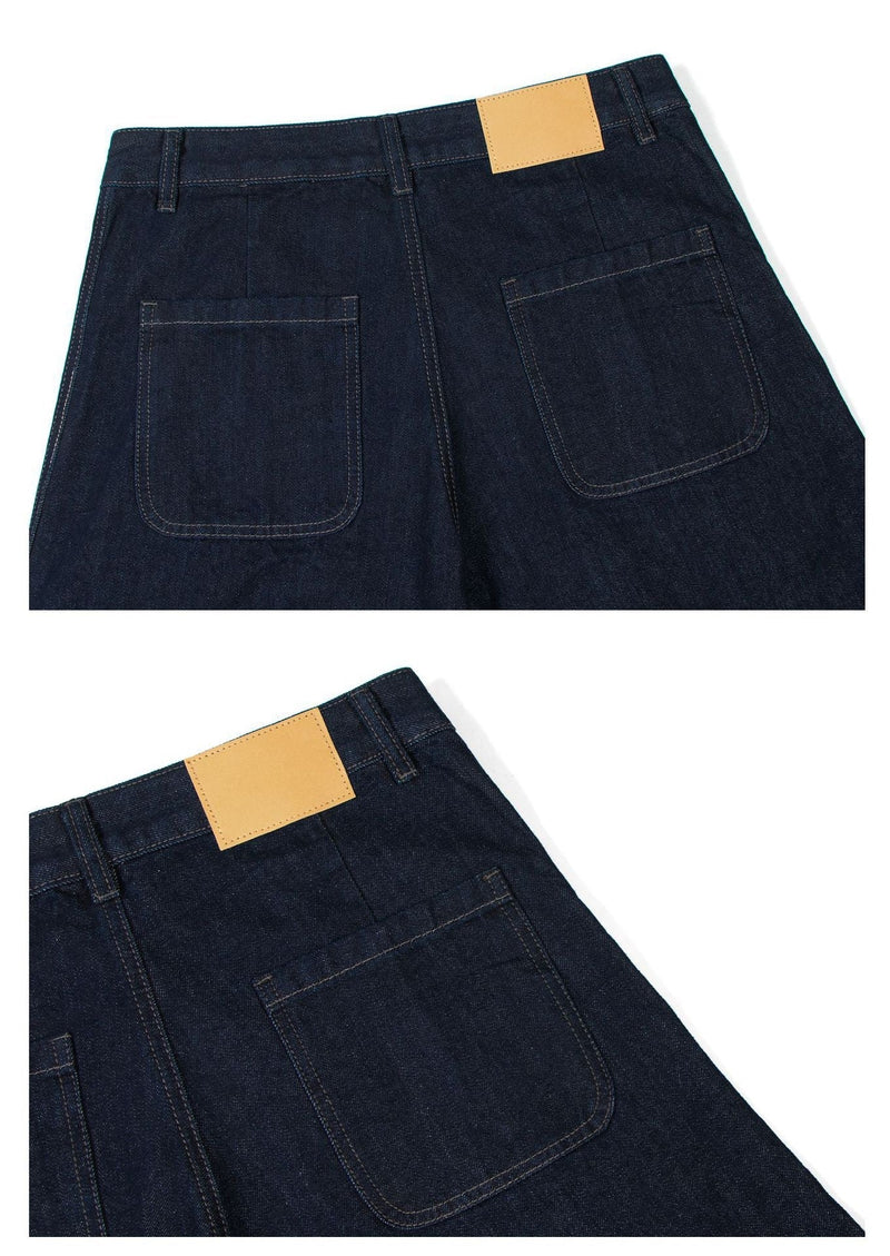 Raw Edge Baggy Jeans