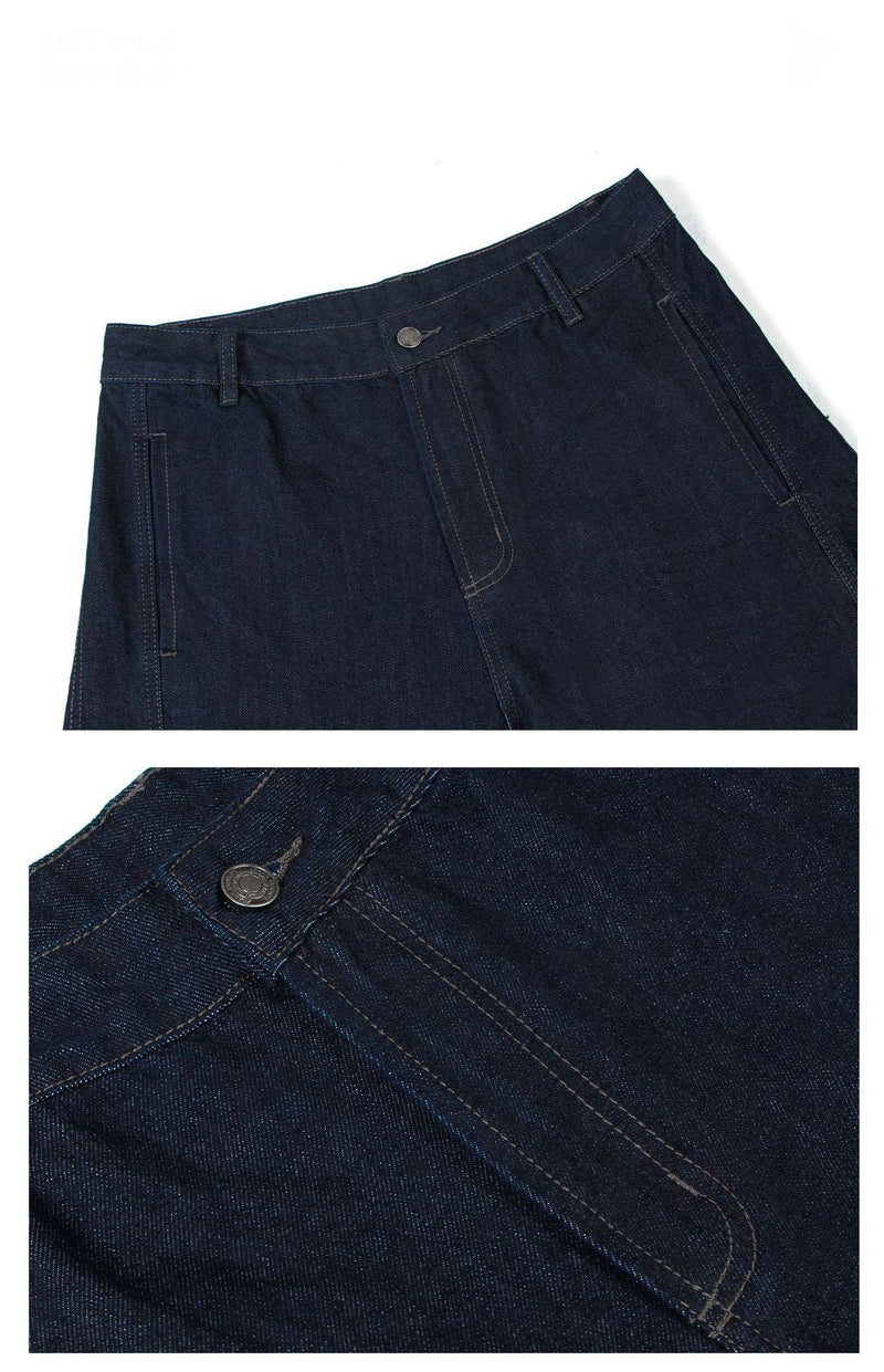 Raw Edge Baggy Jeans