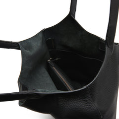 Mia Large Shopper Tote Black Pebble