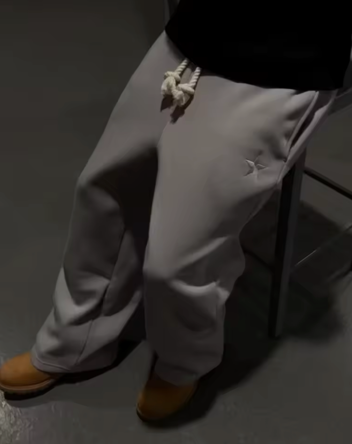 LUNARA DOUBLE WAIST SWEATPANTS