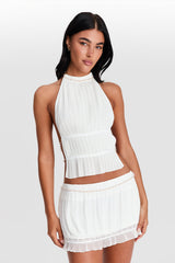 Perla Top & Bottom White
