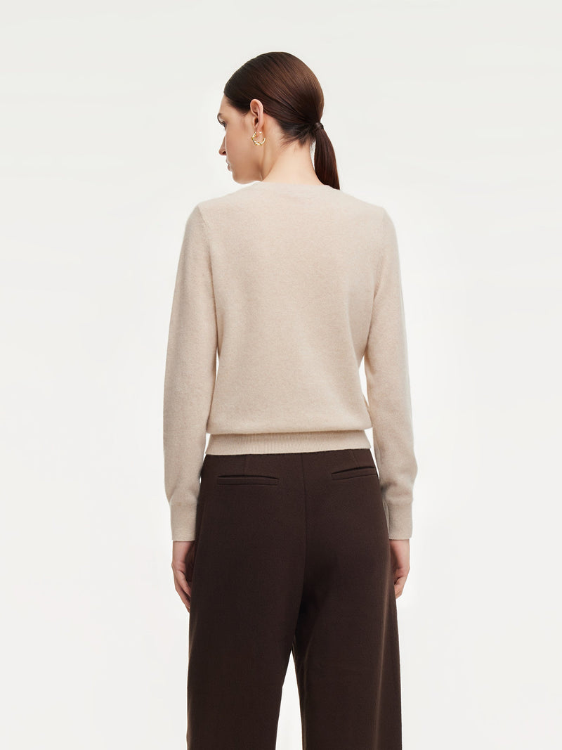 100% Cashmere Jacquard Women Sweater