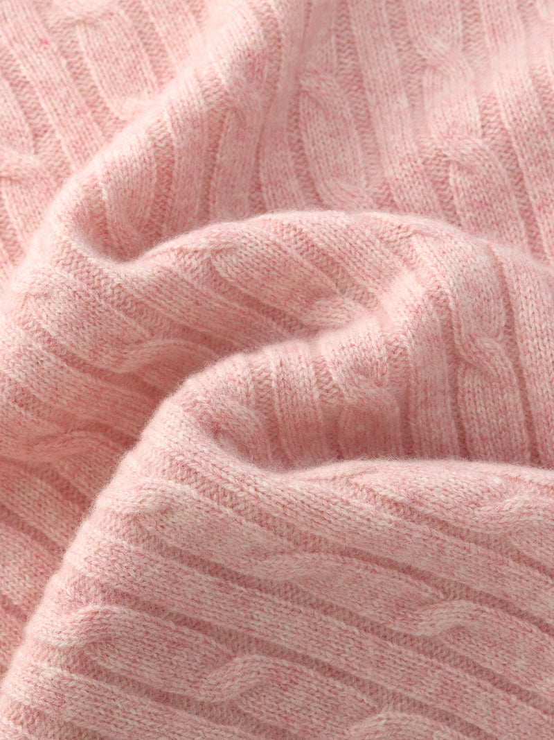 100% Wool Cable Knit Women Sweater