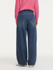 Denim Fleece Lined Women Tapered Jeans