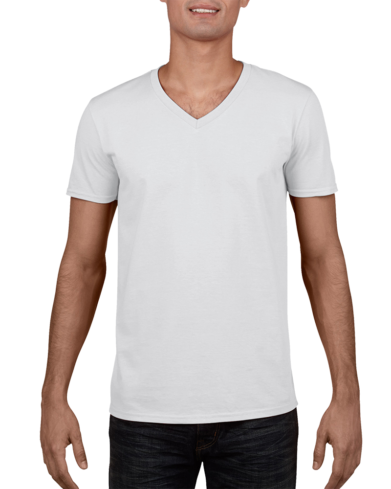 Soft Cotton V-Necks | Gildan 64V00 | DTG