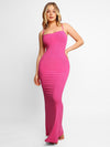 Slip Maxi Dress / Pink / S