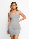 Slip Mini Dress / Grey / S
