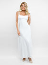 Sleeveless Maxi Dress / White / S
