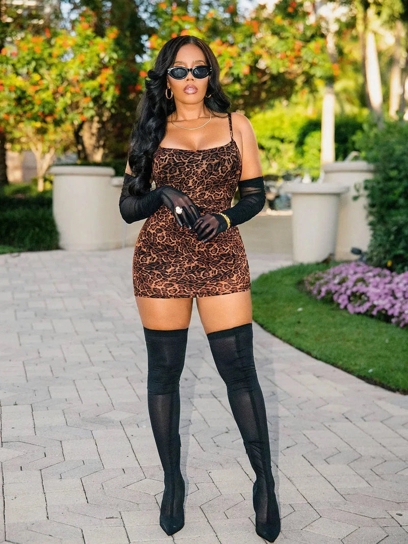 Popilush X Angela Shapewear Mesh Tummy Control Adjustable Strap Slip Dress