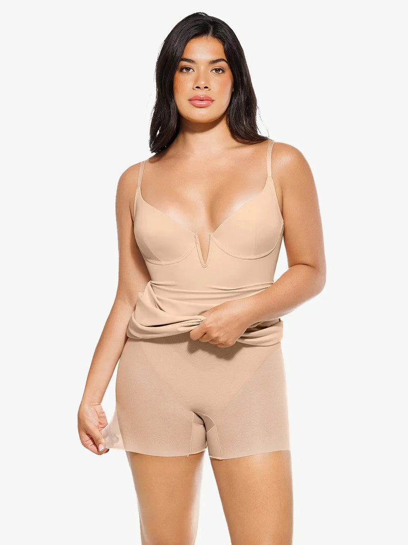 Shapewear 2-in-1 Lace Overlay Sculpting Dress