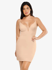 Shapewear 2-in-1 Lace Overlay Sculpting Dress