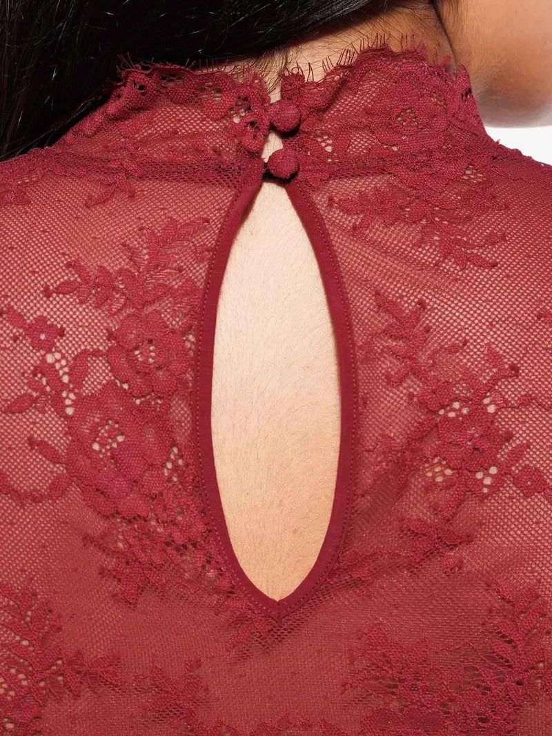 Shapewear 2-in-1 Lace Overlay Sculpting Dress