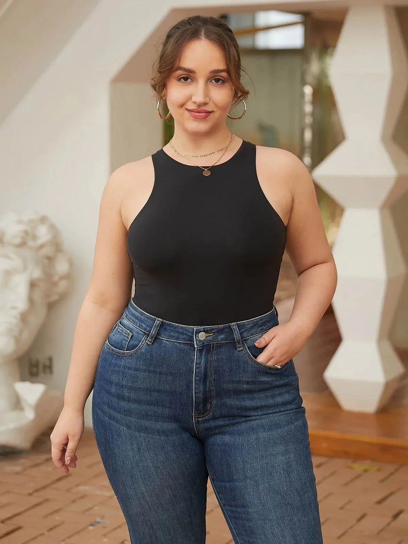 Shapewear Cloudsense Sleeveless Cutaway Round Neck Bodysuit