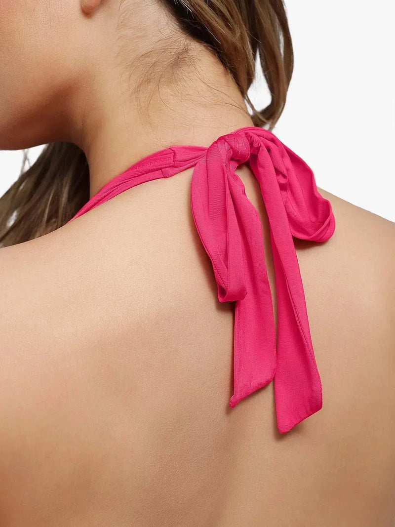 Shapewear Cowl Neck Halter Tummy Control Bodysuit