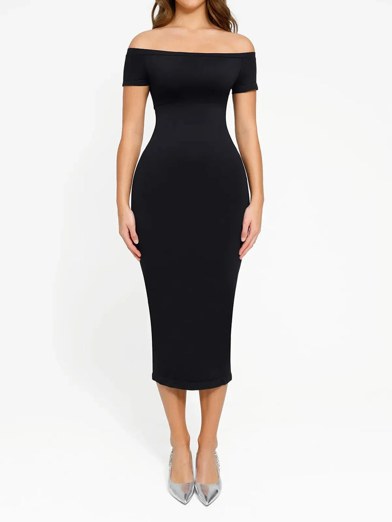 Shapewear Eco-Friendly Sculpting Midi Dress Set