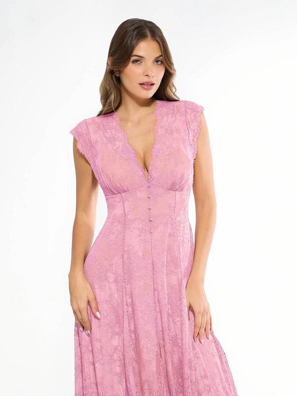 Shapewear Lace Fantasy Mini & Maxi Sculpting Dress Set