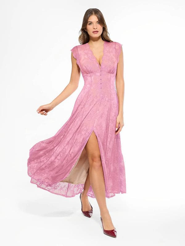 Shapewear Lace Fantasy Mini & Maxi Sculpting Dress Set