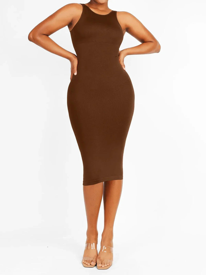Shapewear Eco-Friendly Sculpting Midi Dress Set