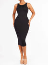 Large U-Back Dress / Black / XS/S
