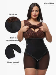 Shapewear Leopard Cowl Neck Ruched Sculpting Maxi Dress