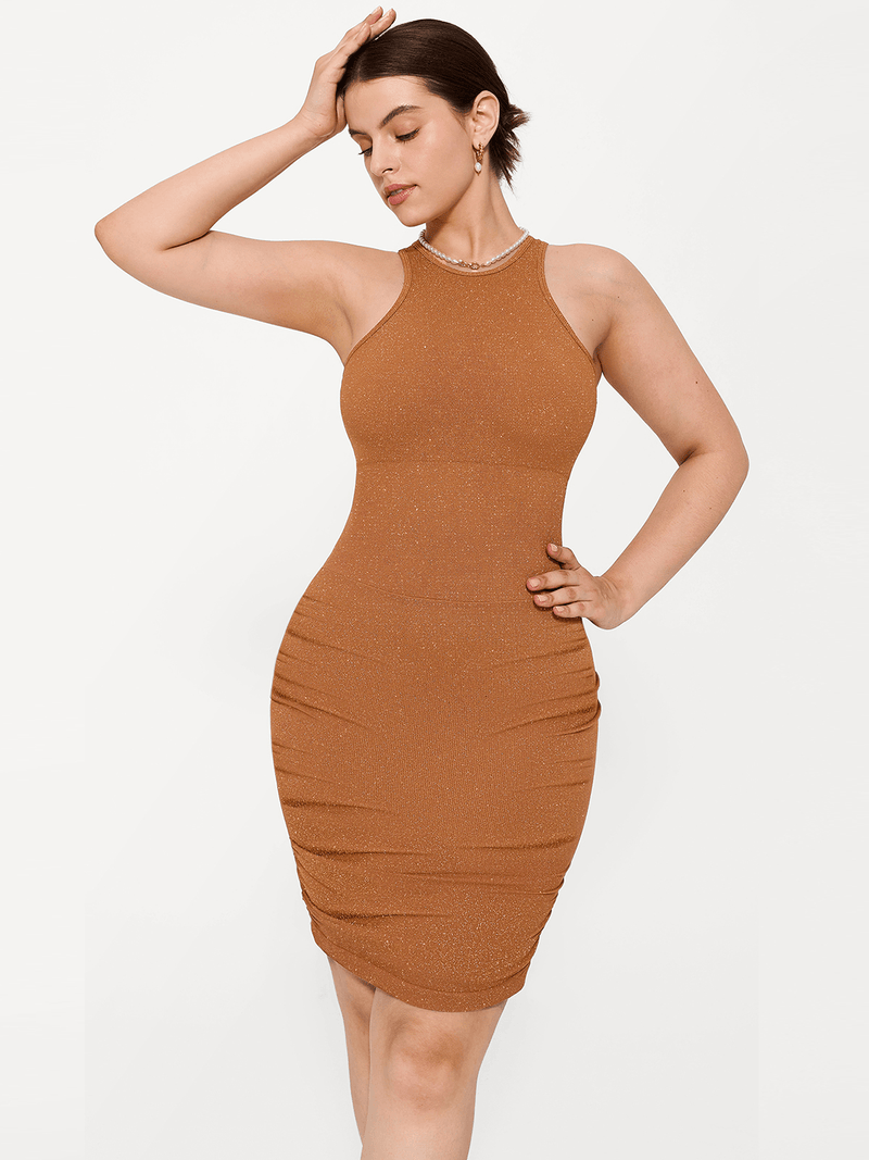Shapewear Metallic Sculpting Dress