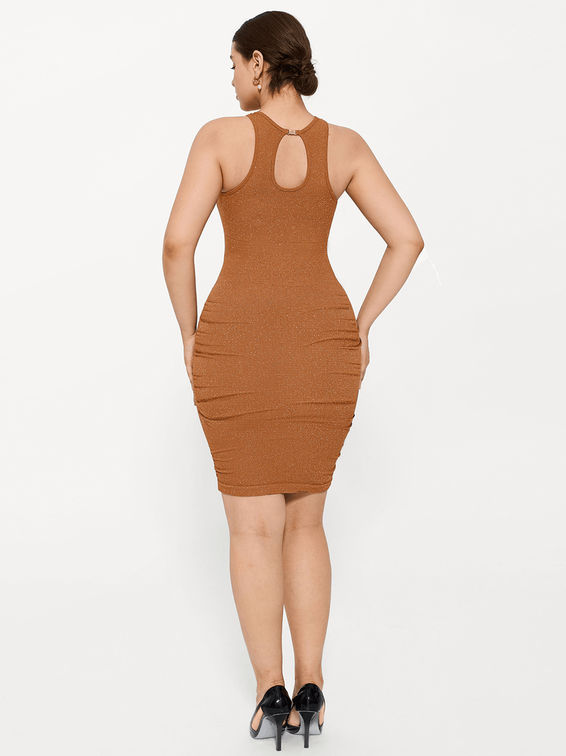 Shapewear Metallic Sculpting Dress