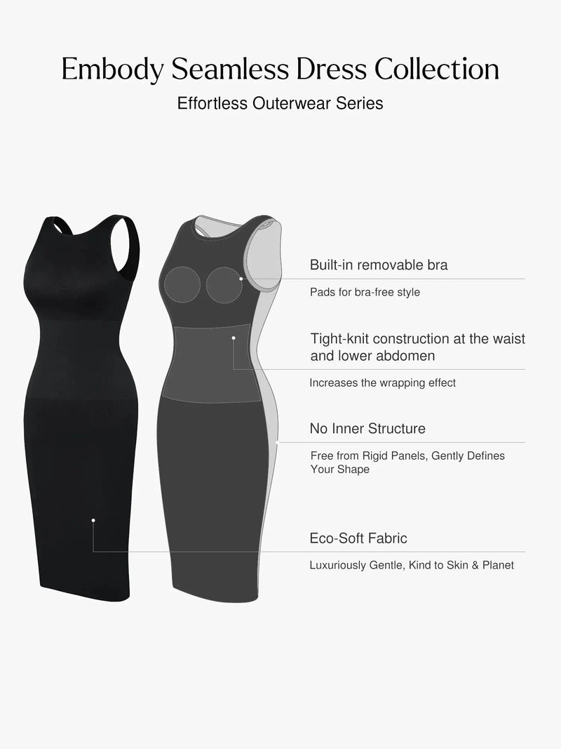 Shapewear One Shoulder Bodycon Mini Dress